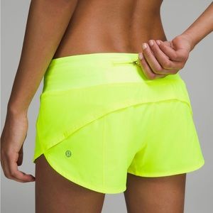 Lululemon Speed Up Low-Rise Lined Short 2.5” - Highlight Yellow